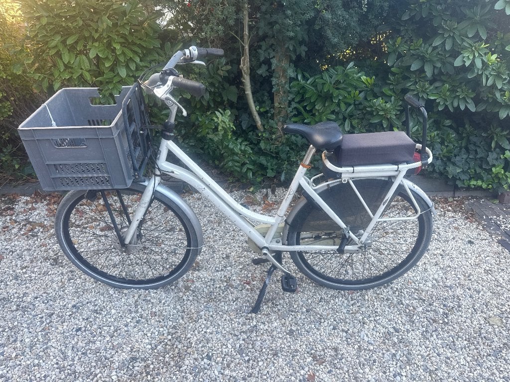 Cortina electrische moederfiets, Fietsen en Brommers, Gebruikt, 47 tot 50 cm, 0 zitjes, Schijfrem