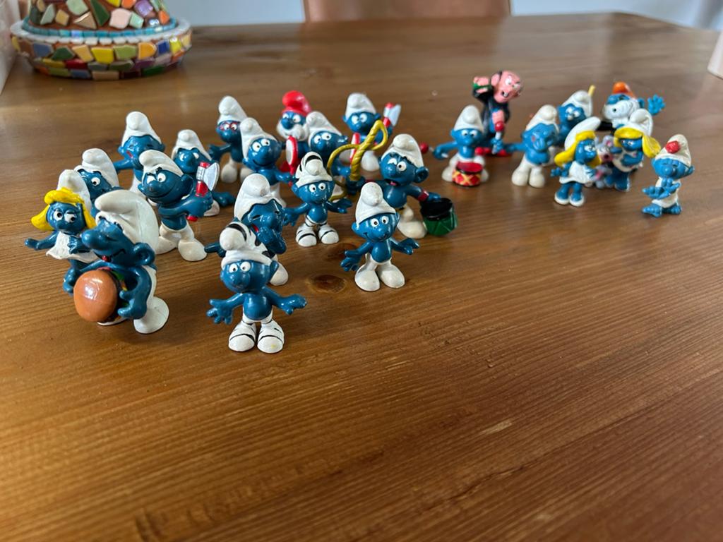 Diverse vintage smurfen., Verzamelen, Smurfen, Ophalen of Verzenden, Zo goed als nieuw, Verschillende Smurfen
