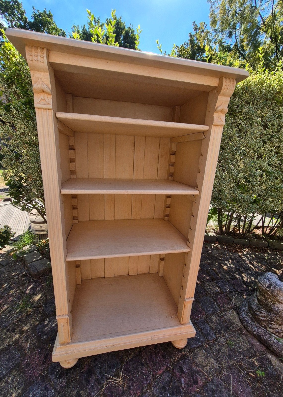 Boekenkast grenen, landelijke stijl, Ophalen, Met plank(en), 100 tot 150 cm, 50 tot 100 cm