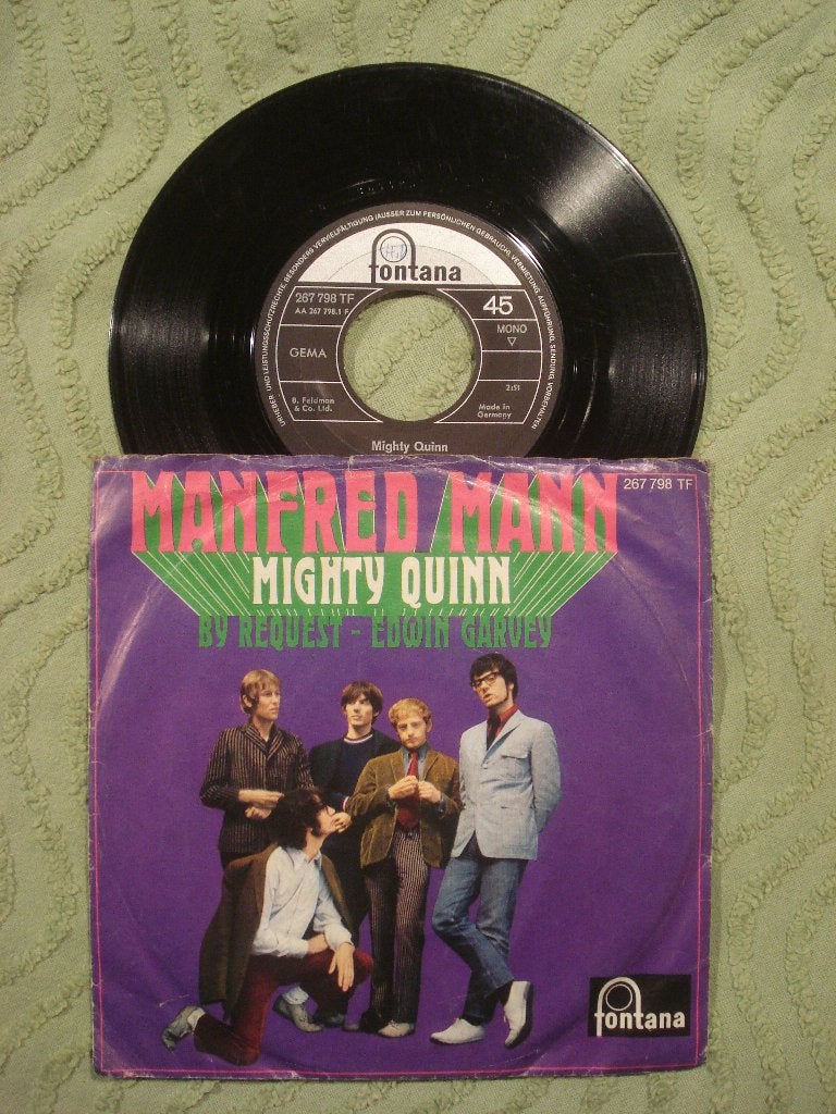 Manfred Mann 7" Vinyl Single: ‘Mighty Quinn’ (Duitsland), Ophalen of Verzenden, Gebruikt, 7 inch, Pop