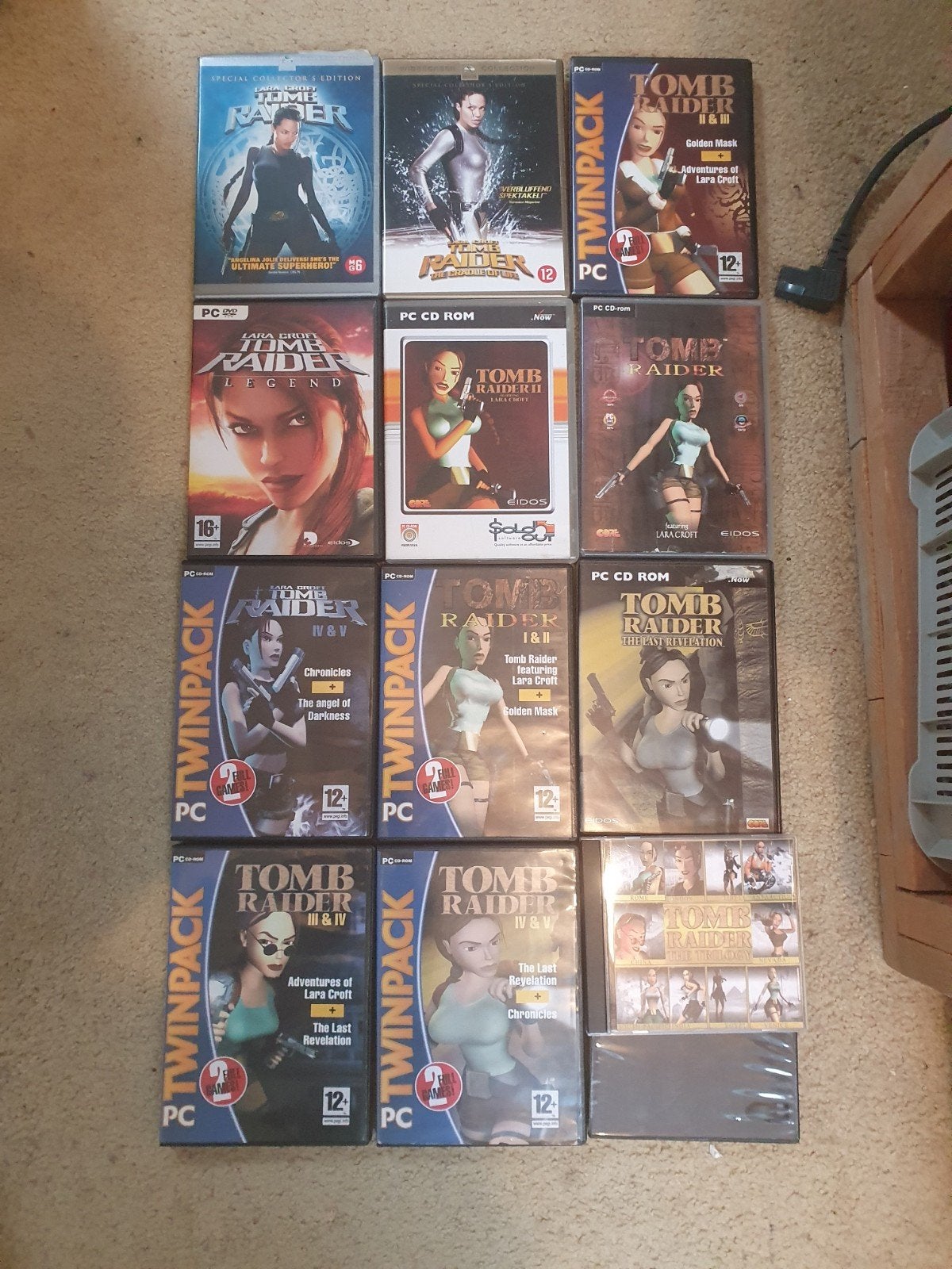 Tomb Raider PC CD-ROM Collectie - Diverse Titels, Spelcomputers en Games, Avontuur en Actie, Gebruikt, 1 speler, Ophalen of Verzenden
