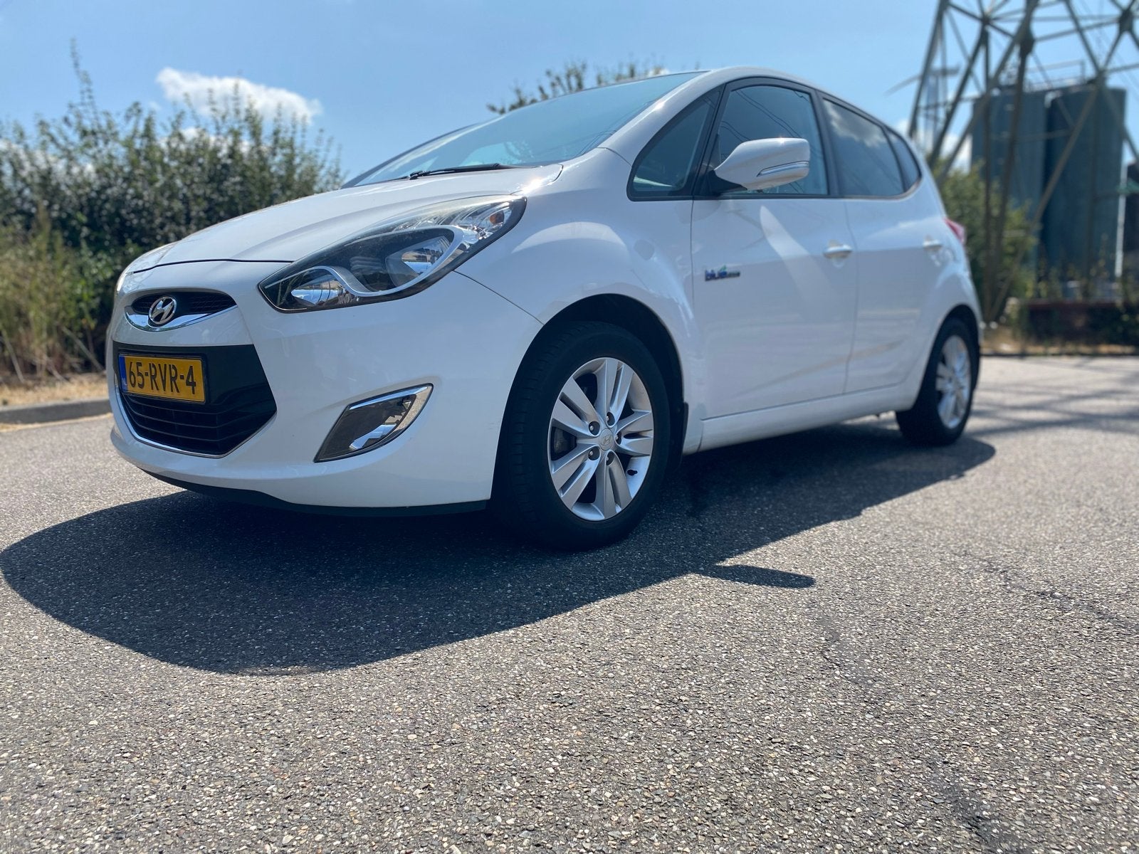 Hyundai iX20 1.4 Cvvt 2011 Wit met nieuwe APK, Voorwielaandrijving, Stof, Zwart, 4 cilinders