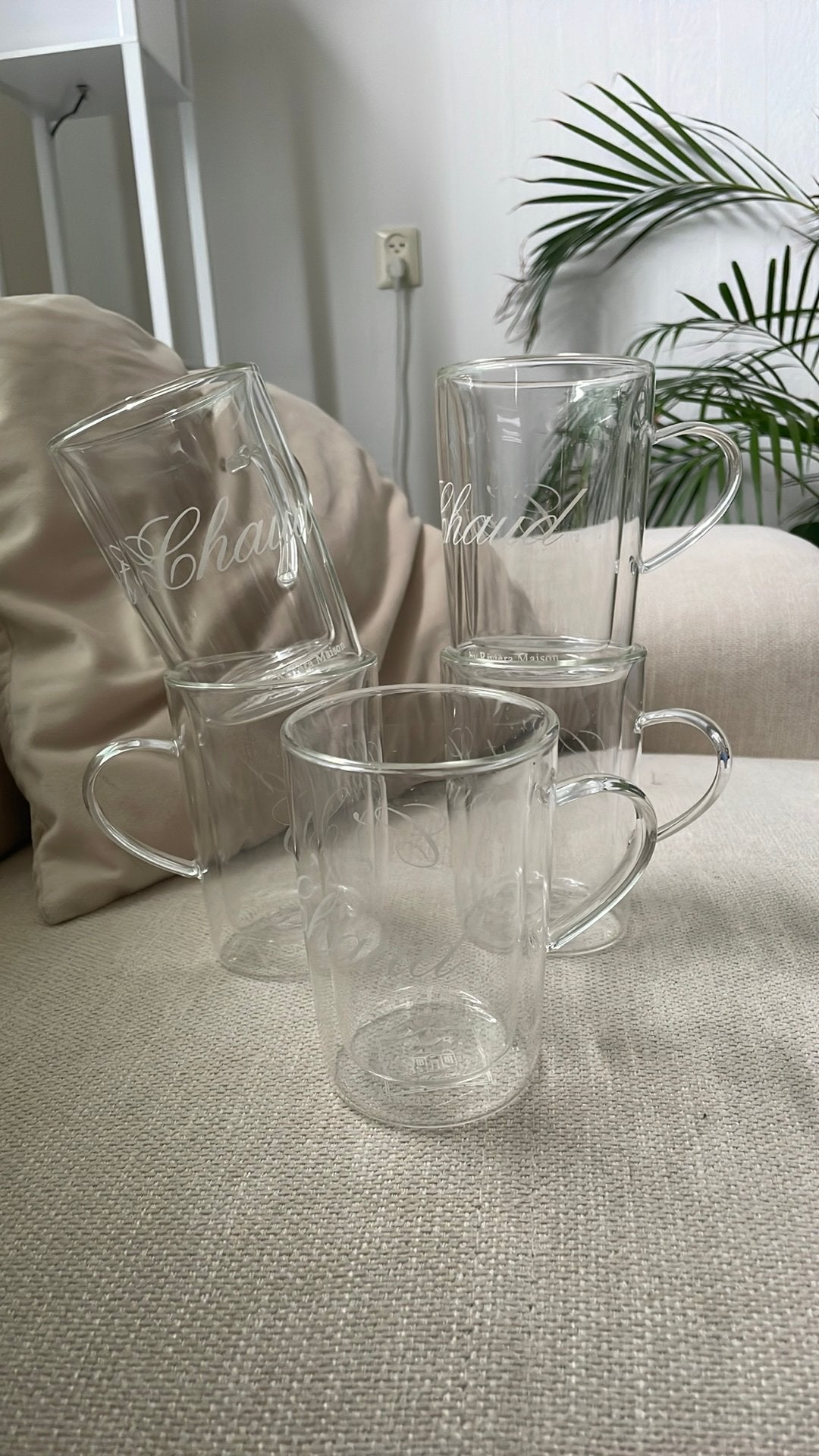 C’est Chaud koffie/theekopjes Rivièra Maison, Huis en Inrichting, Woonaccessoires | Etagères, Ophalen, Zo goed als nieuw