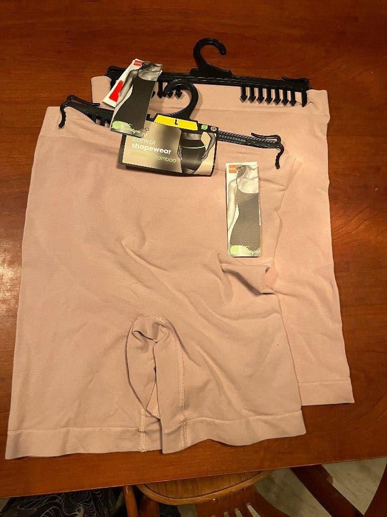 2 biker fietsbroekjes  bamboe  maat L, Hema, Ophalen of Verzenden, Beige, Slip