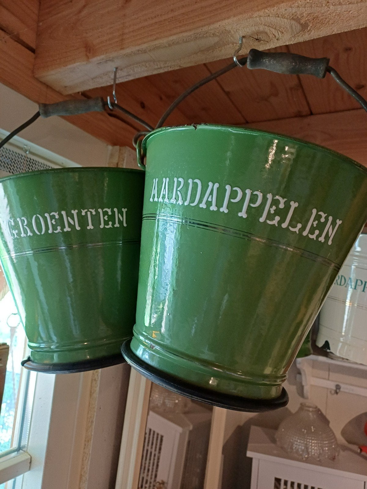Oude Emaille Groente/Aardappel Emmer, Ophalen of Verzenden