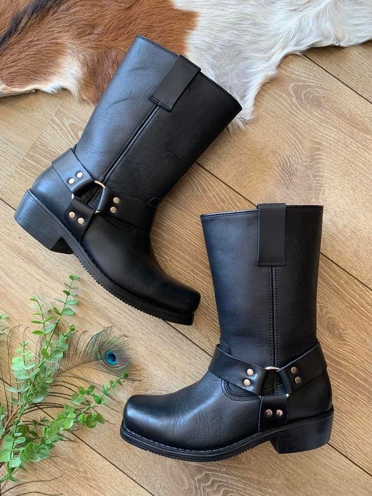 Shoes & Boots bikerboots 40 western boots laarzen, Kleding | Dames, Schoenen, Hoge laarzen, -, Zwart, -