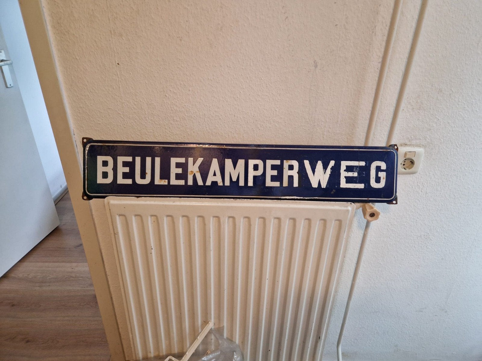 Straat naambord, Ophalen, Nieuw