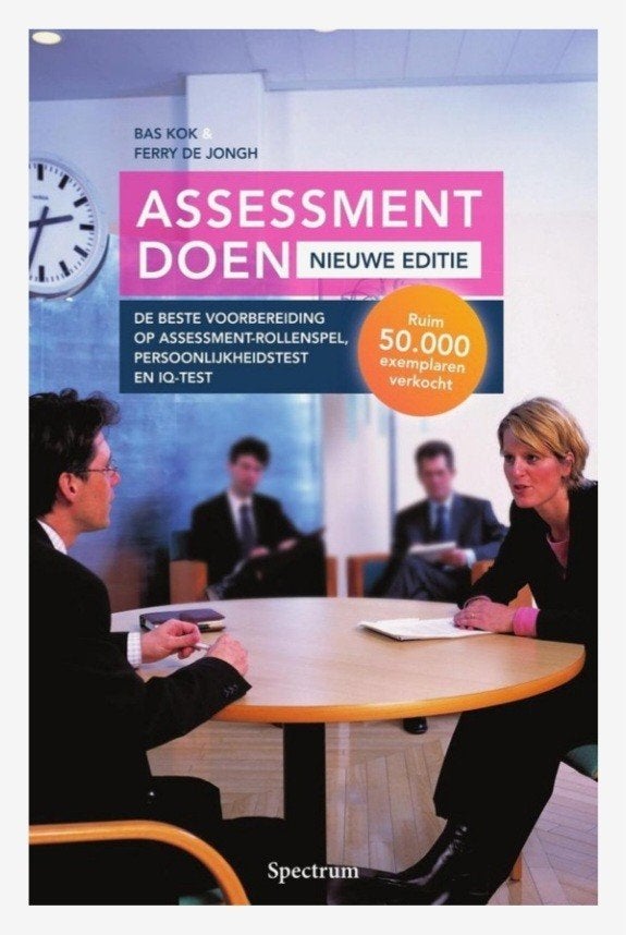 Boek assessment doen boeken studieboek voorbereiding, Verzenden, Zo goed als nieuw, Bas Kok Ferry de Jongh