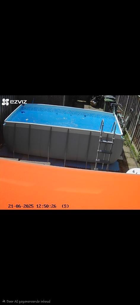 Zwembad 400x200x122, Tuin en Terras, Zwembaden, Ophalen, 200 tot 300 cm, 80 tot 120 cm, Zo goed als nieuw