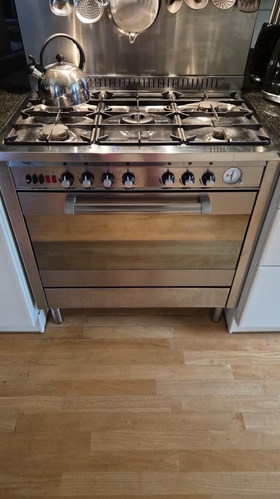 Pelgrim Gasfornuis, Ophalen, Gebruikt, 60 cm of meer, Grill