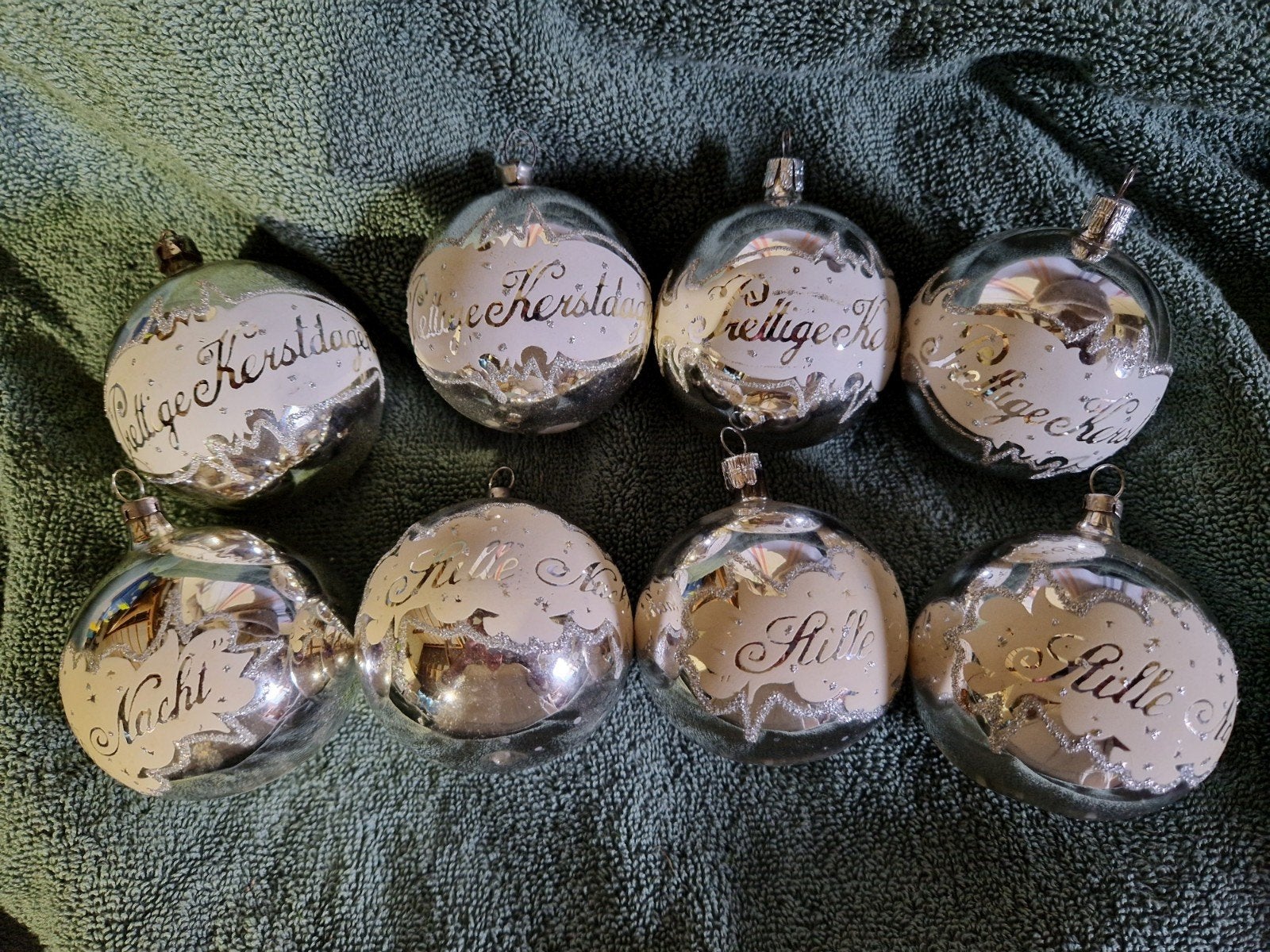 VINTAGE GLAZEN KERSTBALLEN, Diversen, Ophalen of Verzenden