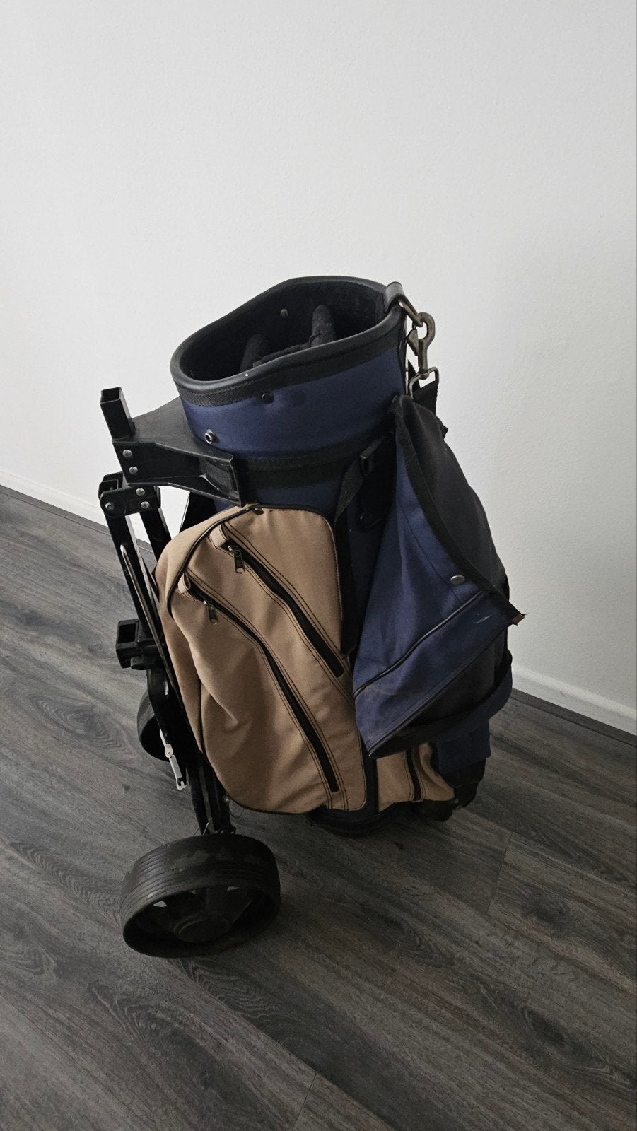 Bennington golftas met trolley - Gebruikt, Sport en Fitness, Ophalen, Gebruikt, Tas, Overige merken