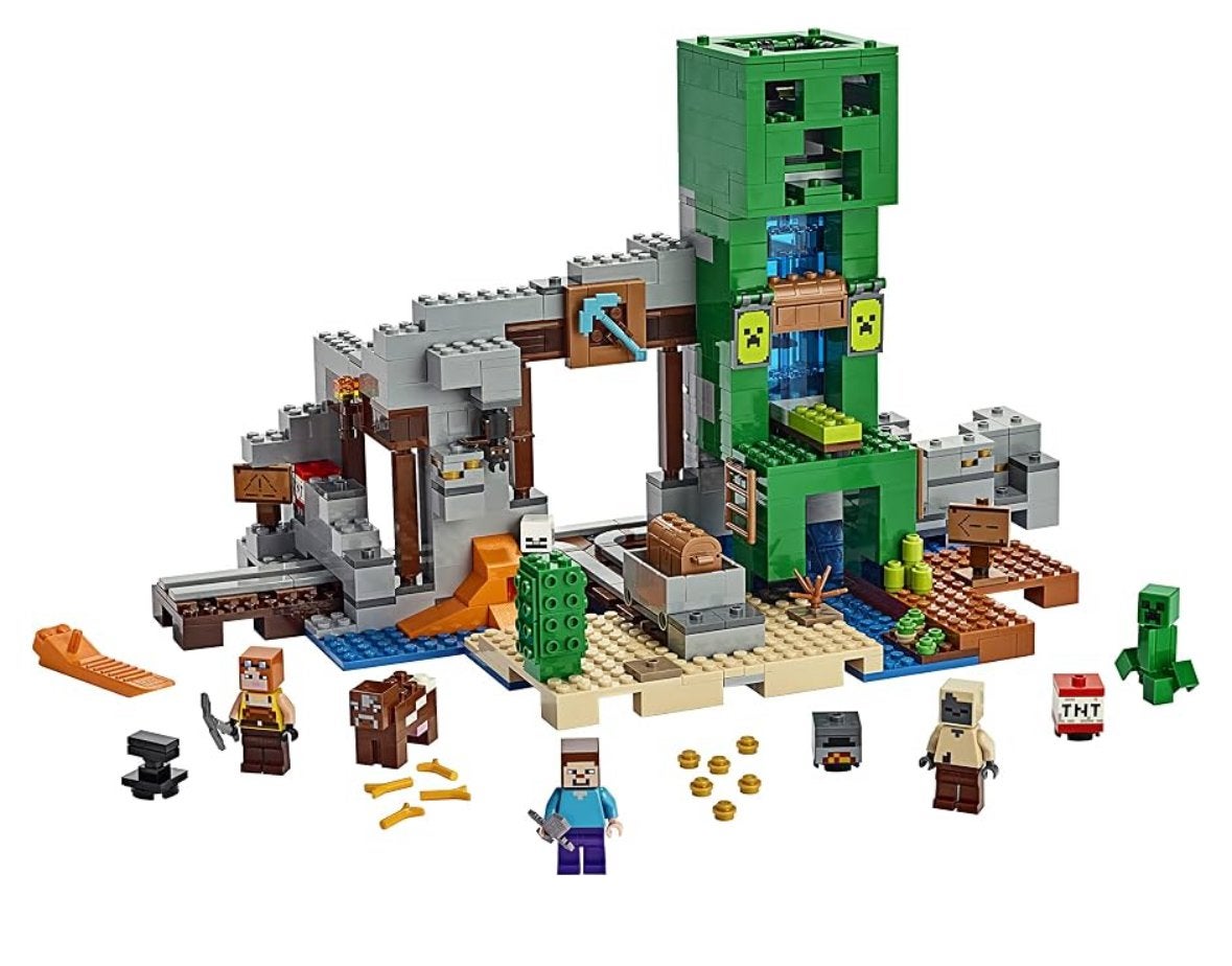 LEGO Minecraft De Creeper Mijn (21155) - Complete set, Ophalen, Minecraft, Lego, Zo goed als nieuw