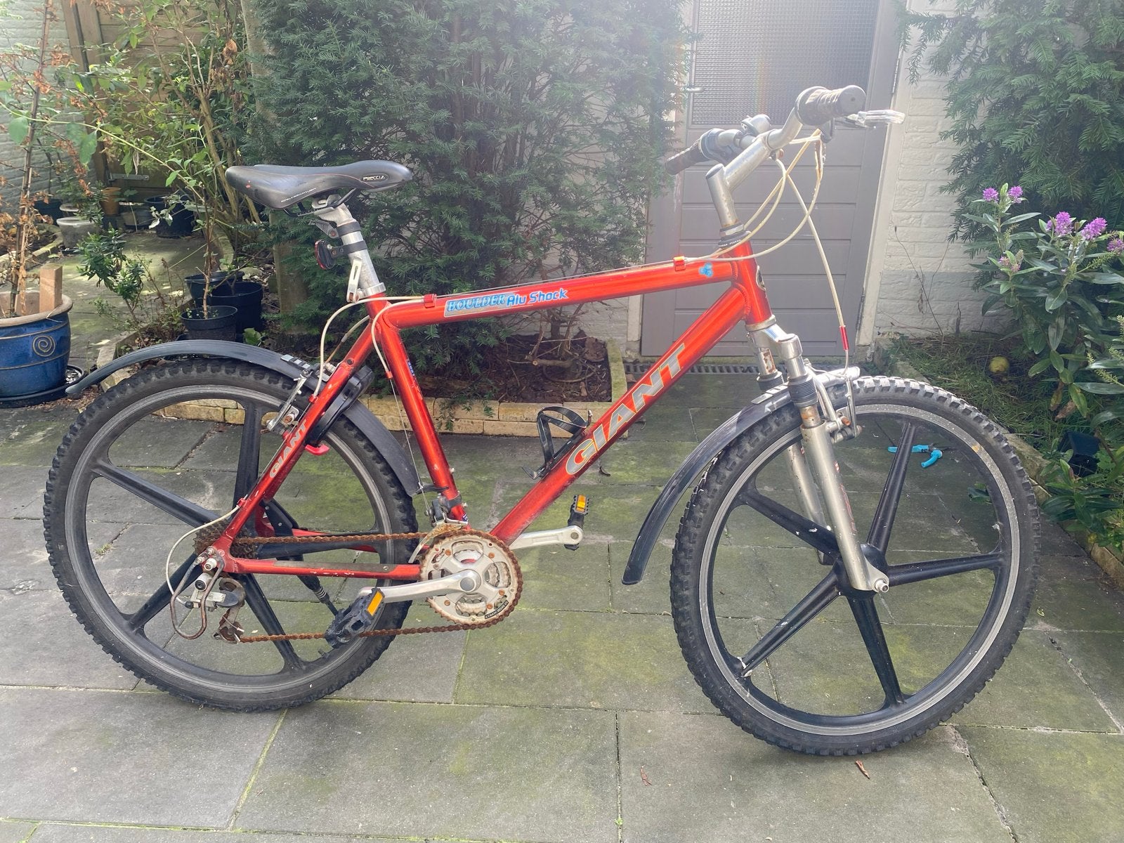 Giant Mountainbike met ster velgen - voor onderdelen, Gebruikt, Hardtail, Velgrem, Giant
