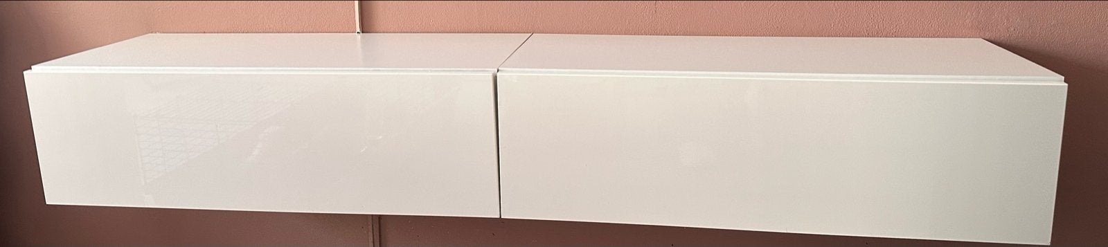 Zwevend tv meubel - Modern en ruimtebesparend, Overige materialen, Gebruikt, 150 tot 200 cm, Ophalen of Verzenden