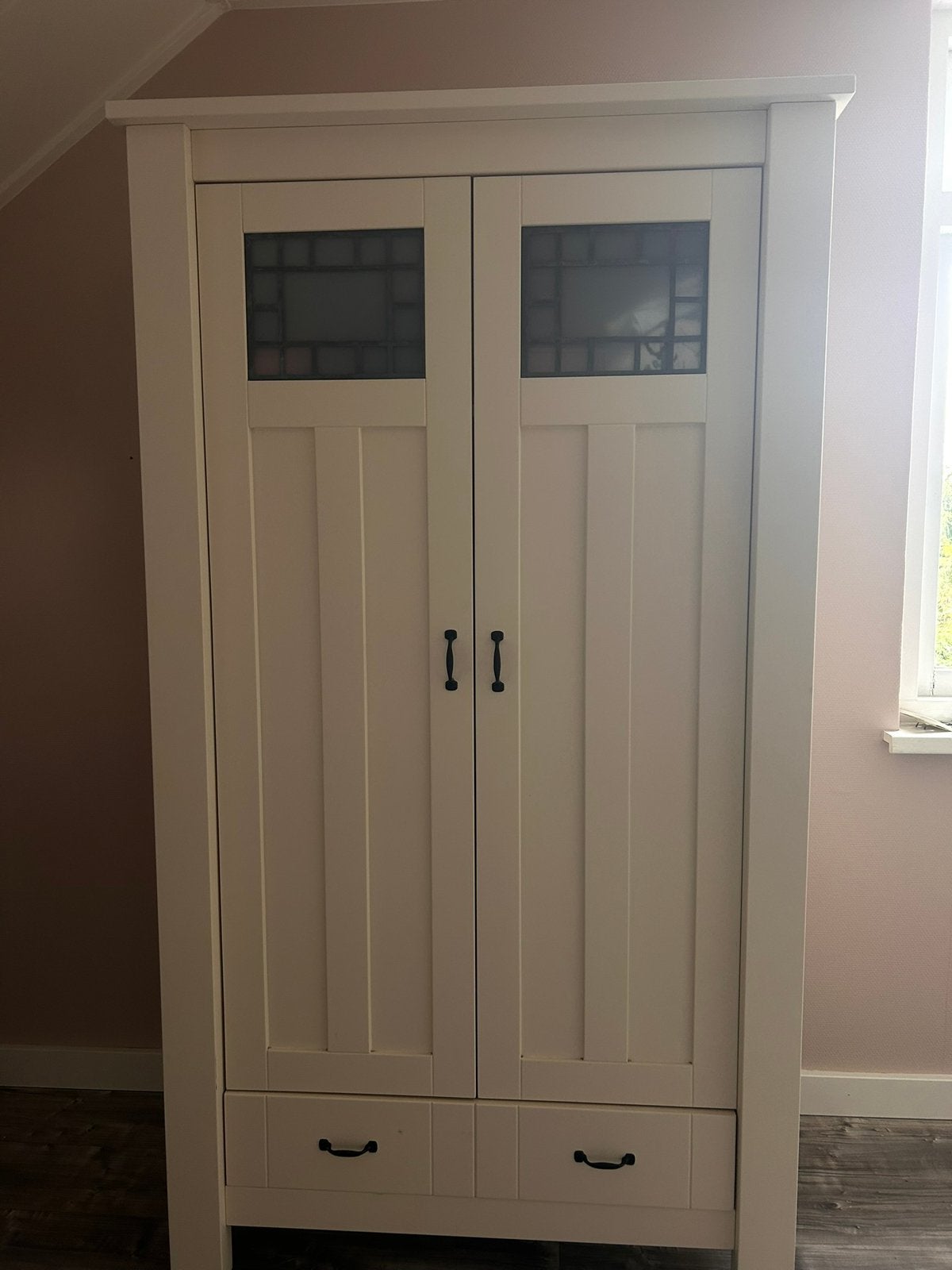 Roomwitte kast, Ophalen, Kast, 50 tot 70 cm, 105 cm of meer