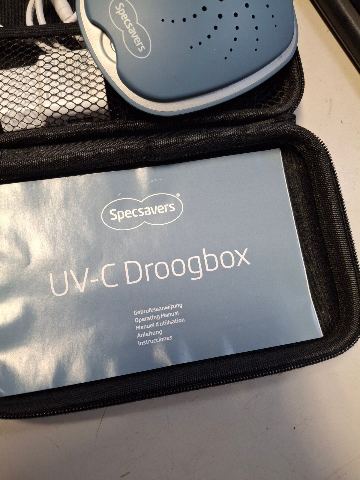 Specsavers UV-C Droogbox voor Hoortoestellen, Ophalen of Verzenden, Zo goed als nieuw