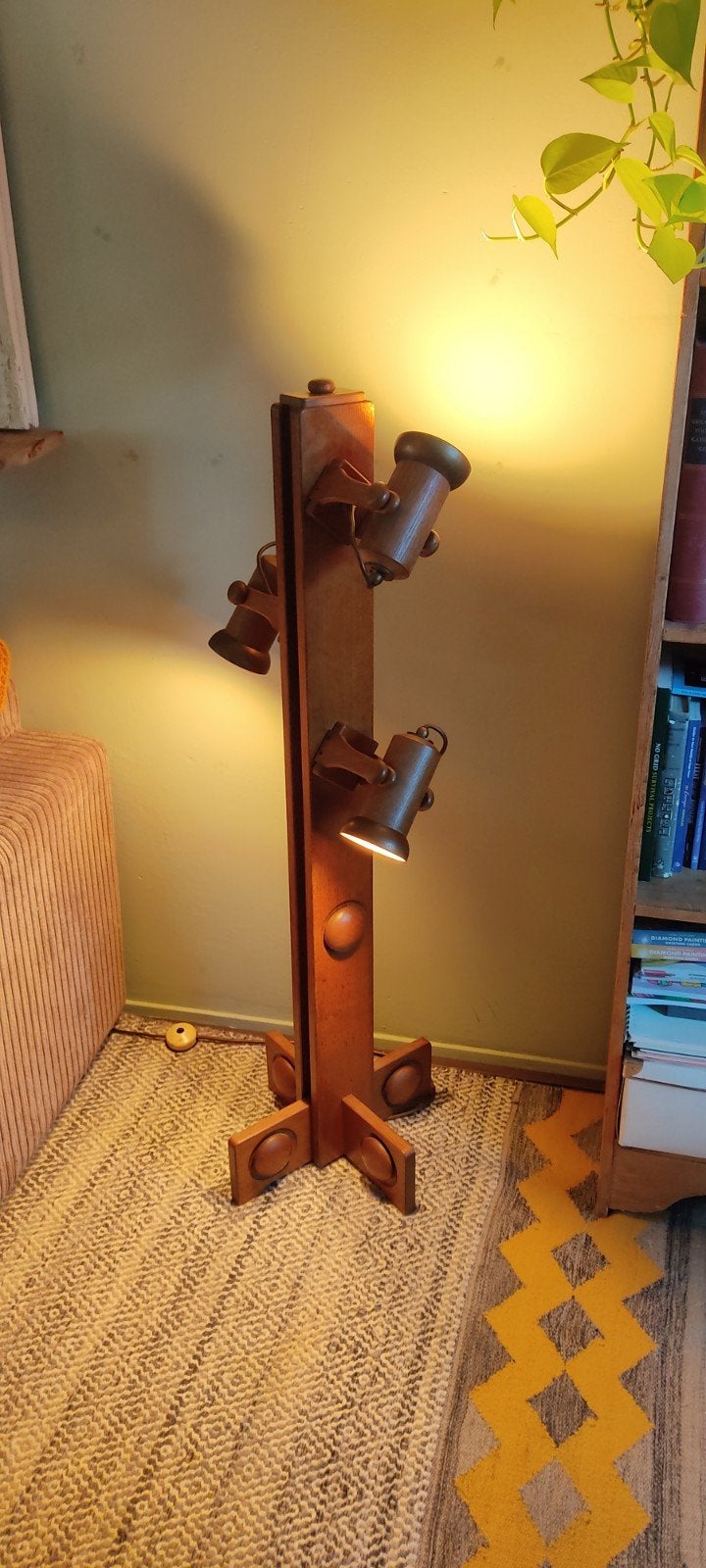 Vintage Brutalistische Vloerlamp Jaren '70, Ophalen