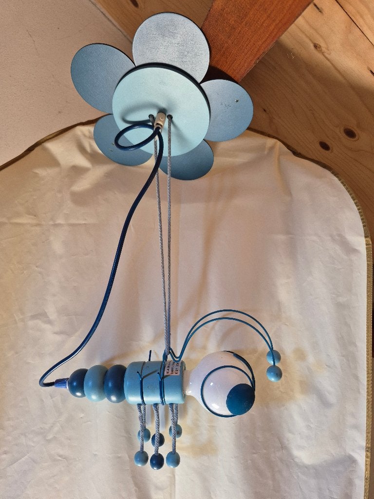 Kinderlamp blauw insect bij, Overige merken, Verwijderbaar, Ophalen of Verzenden, Zo goed als nieuw