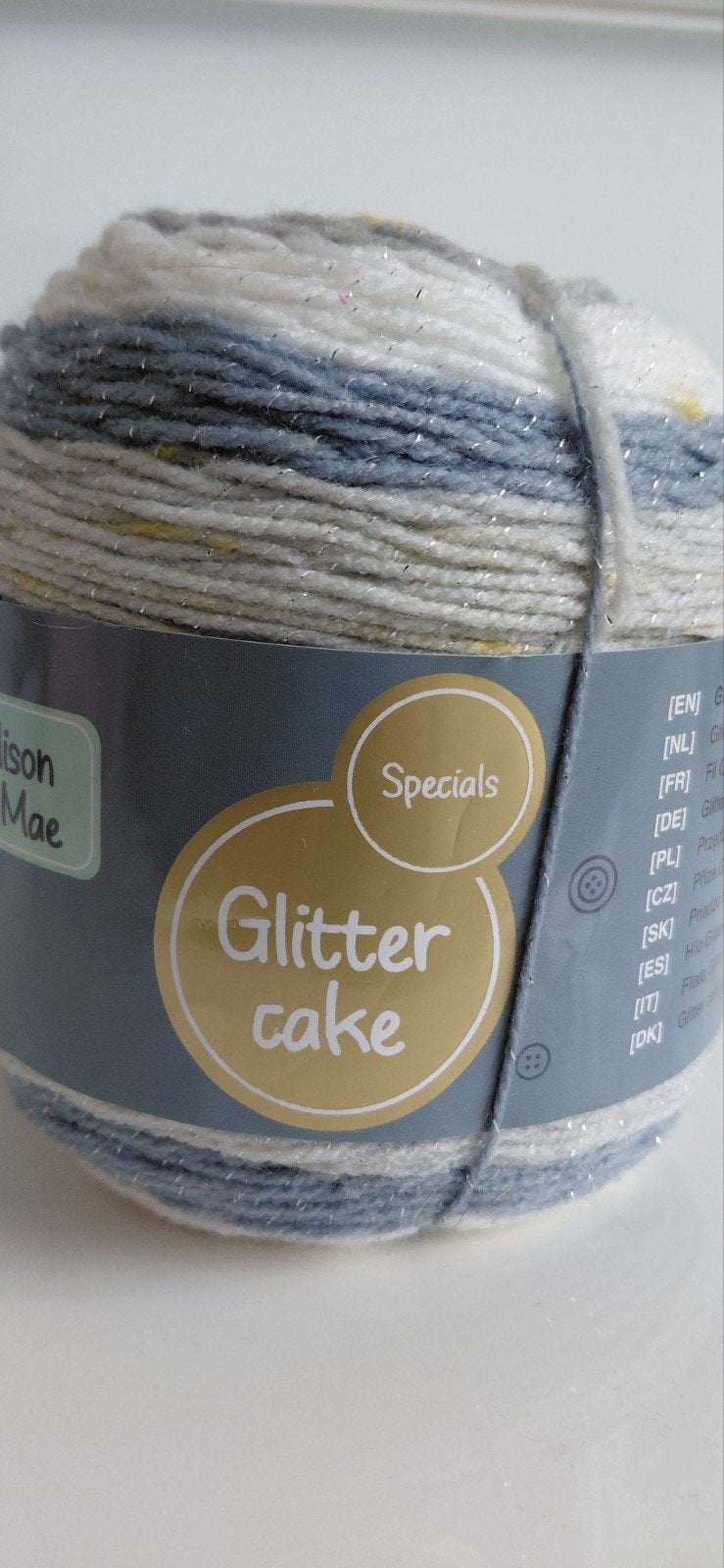 Alison & Mae Glitter Cake garen - 150g, 480m, Ophalen of Verzenden, Nieuw, Breien of Haken