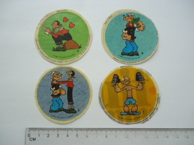 sticker 1981 POPEYE Strip vintage Duyvis cartoon koog zaan, Verzamelen, Verzenden, Zo goed als nieuw