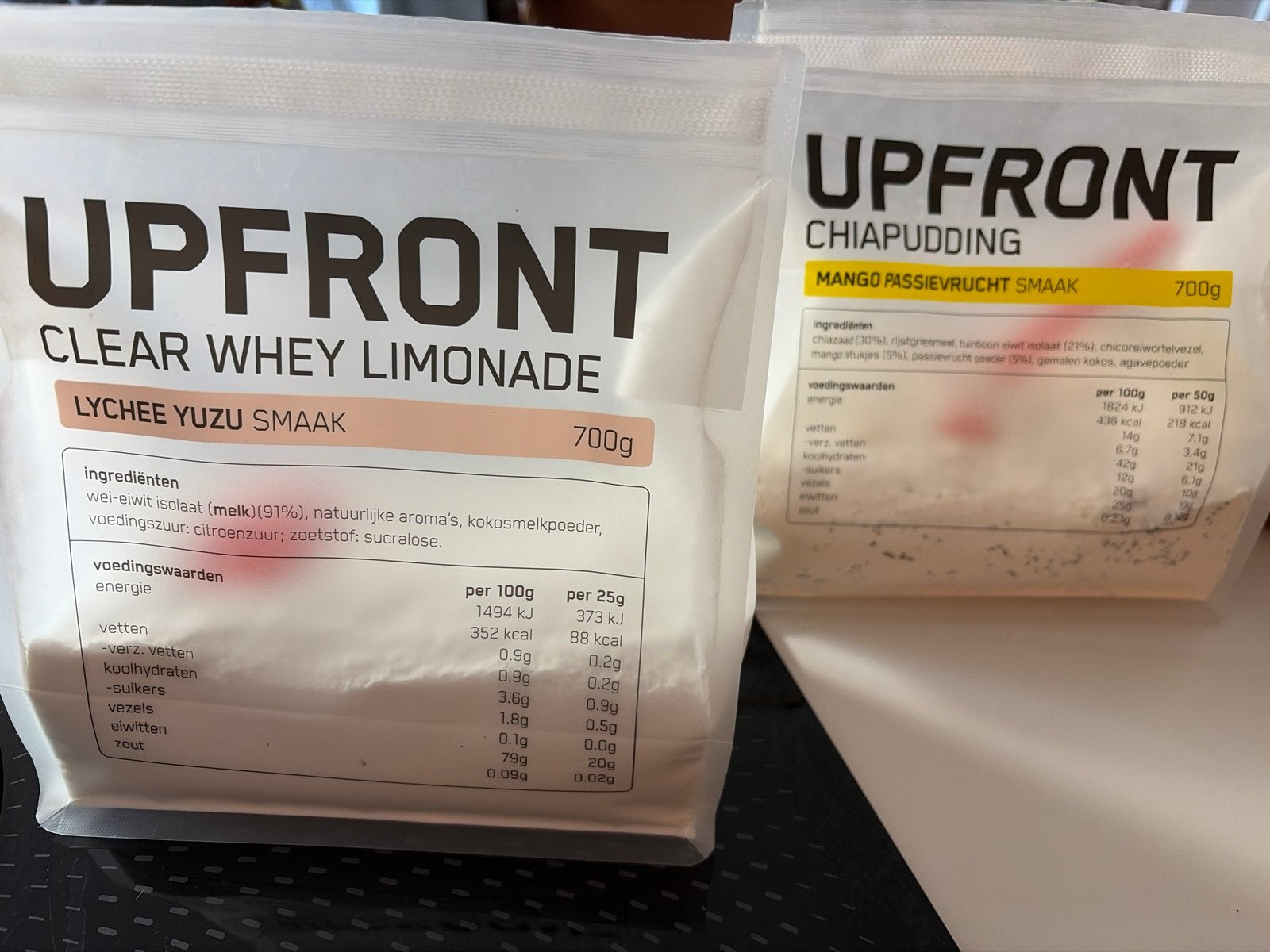 Upfront Clear whey limonade en chiapudding, Ophalen of Verzenden