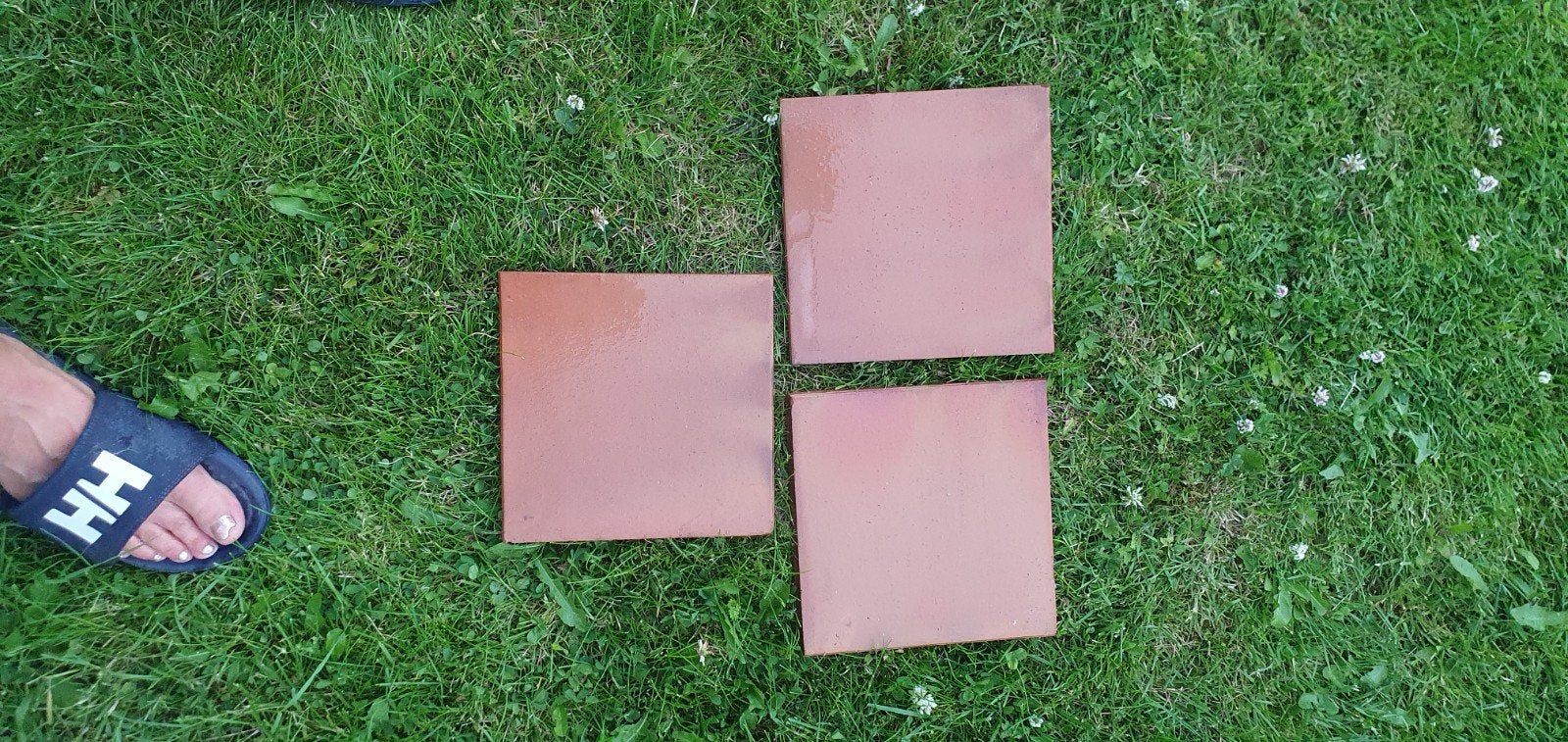 Terracotta tegels 20 x 20 108 stuks, Ophalen