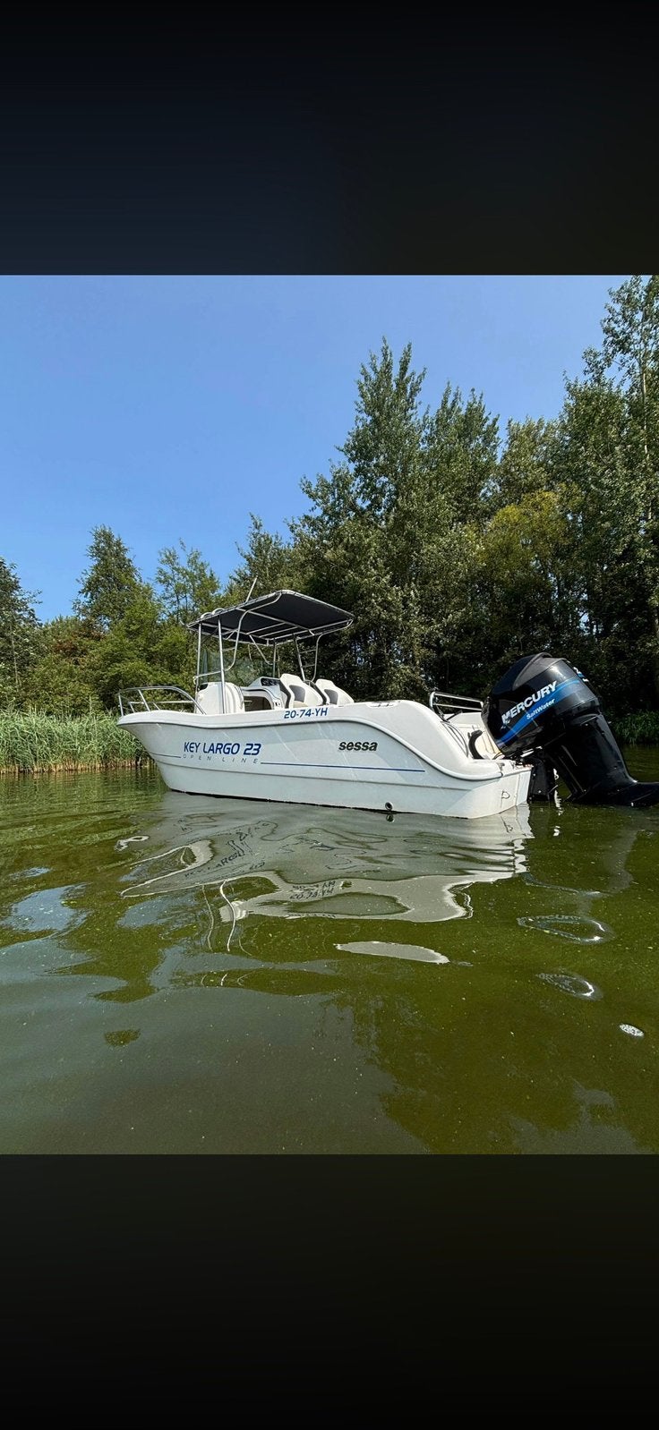 Sessa key largo 23 - Mercury 225 PK Saltwater 4 takt, Watersport en Boten, Overige merken, Viertaktmotor, Zo goed als nieuw, 8 m
