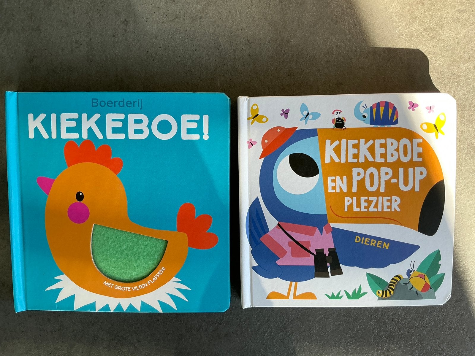 Boerderij Kiekeboe & Kiekeboe en pop-up plezier: Dieren (KWF, Boeken, Ophalen of Verzenden, Zo goed als nieuw