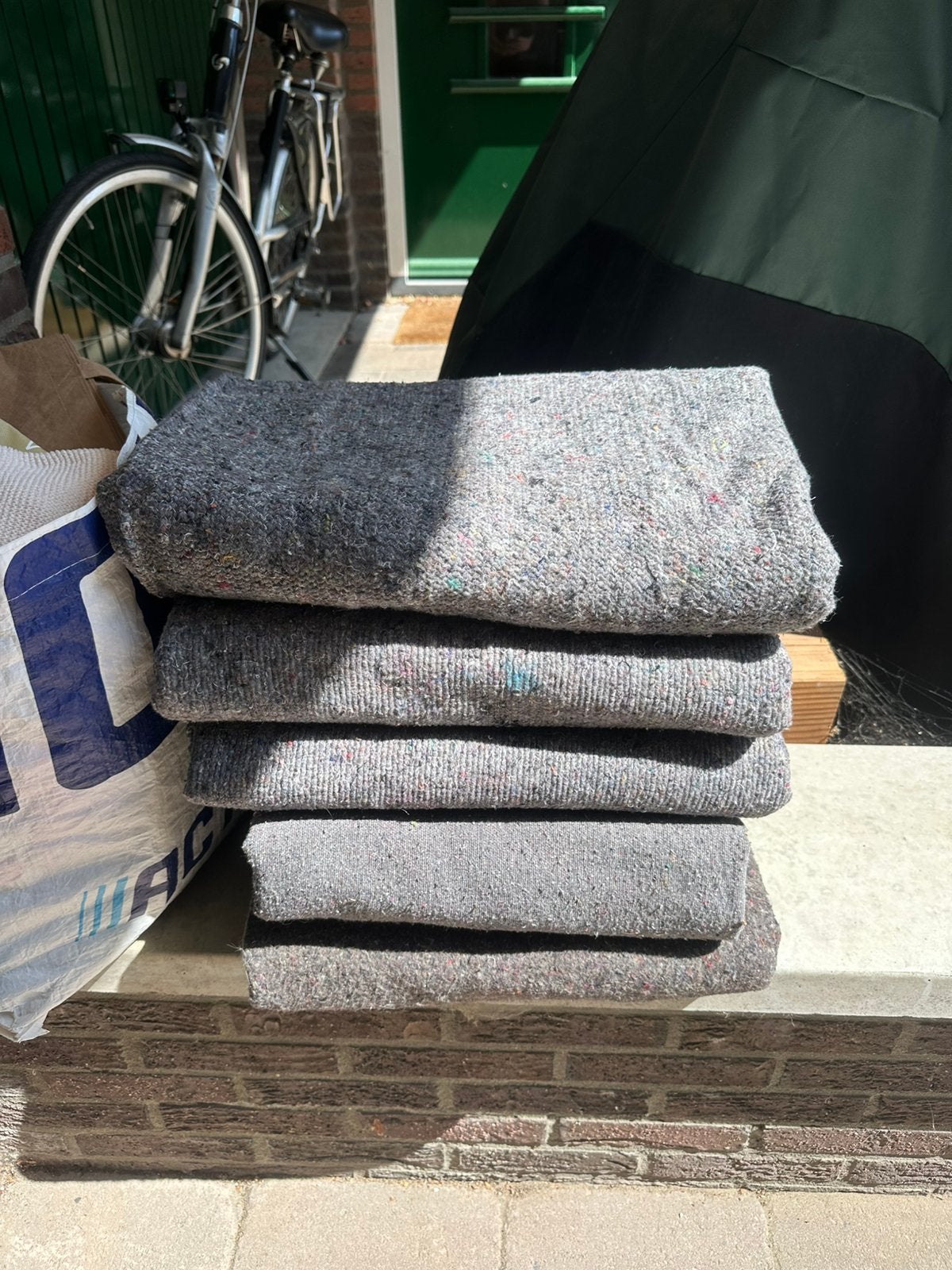 Verhuisdekens 5x, Ophalen of Verzenden, Zo goed als nieuw, Minder dan 5 m², Zeil