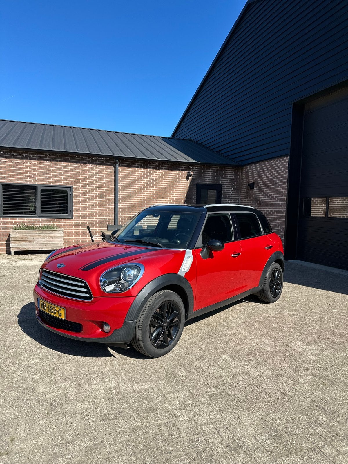 Mini Countryman 1.6 Cooper 2013 Rood, Auto's, Voorwielaandrijving, Zwart, 122 pk, Leder