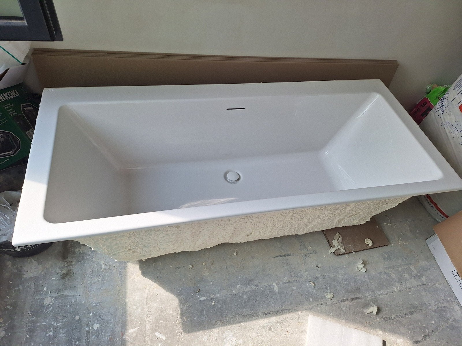 Riho Rethink Ligbad 180x80 cm – Wit Glans, Ophalen, Overige typen, Zo goed als nieuw, Minder dan 100 cm