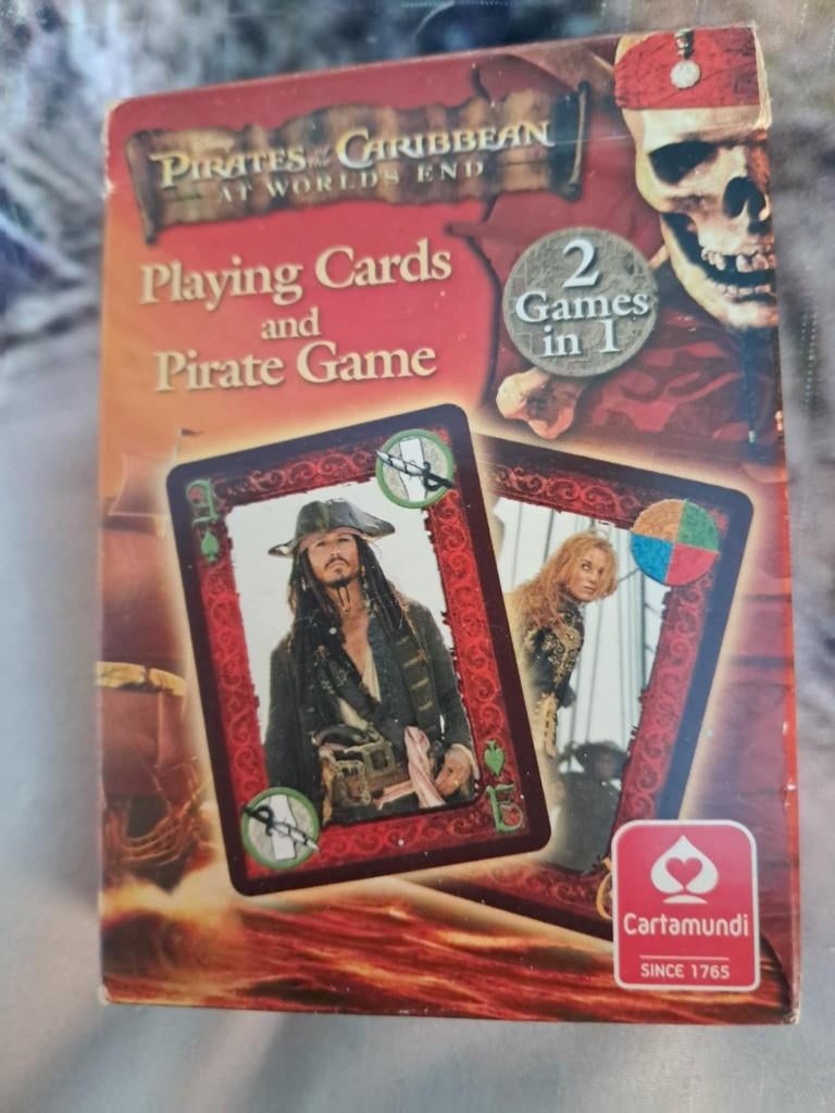 2x kaartspel : pirates of the caribbean, Ophalen, Overige figuren, Zo goed als nieuw, Overige typen