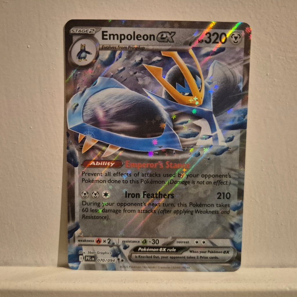 Empoleon ex PFL 070/094 - Pokémon, Ophalen of Verzenden, Nieuw, Losse kaart