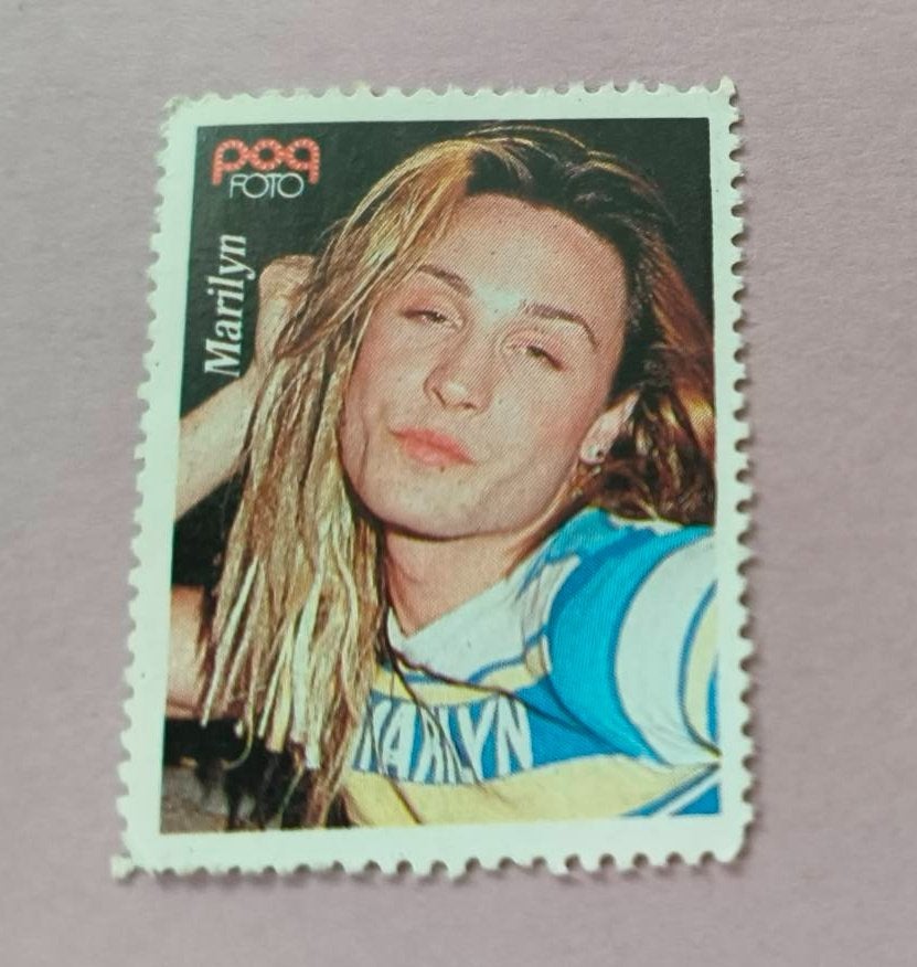 Popfoto zegel Marilyn, Verzamelen, Ophalen of Verzenden, Zo goed als nieuw, Foto of Kaart
