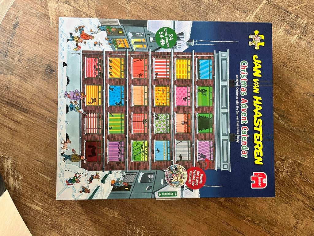 Adventkalender Jan van Haasteren, Ophalen of Verzenden, Minder dan 500 stukjes, Zo goed als nieuw