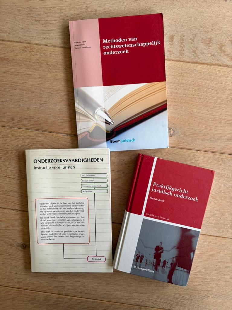 Drie studieboeken schrijven juridische scriptie, Ophalen of Verzenden, Alpha, Gelezen, WO