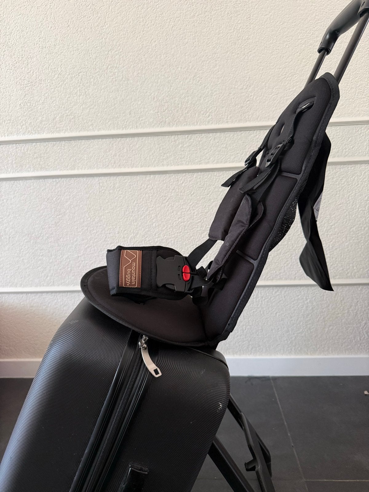Mountain Buggy Bagrider: Handige Reiskoffer met Zitje, Kinderen en Baby's, Kinderwagens en Combinaties, Ophalen, Gebruikt, Kinderwagen