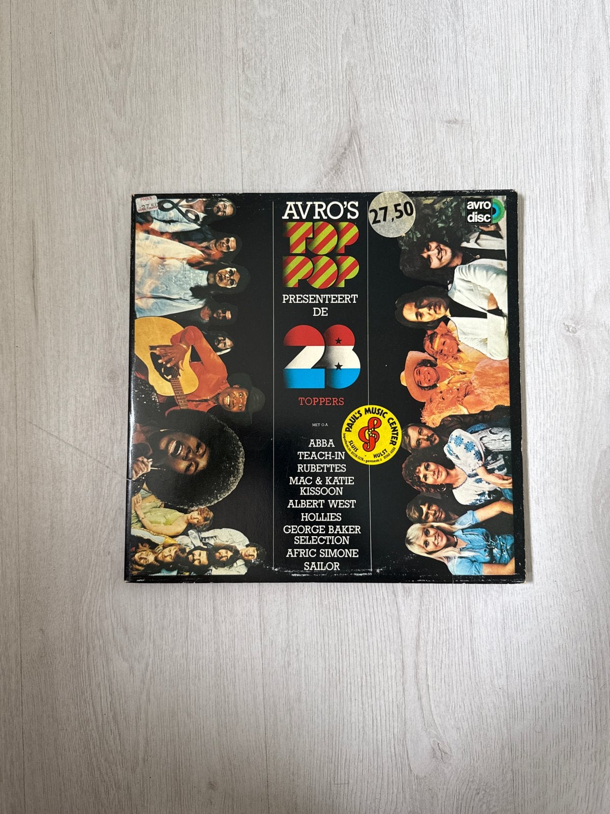 AVRO's Top Pop - 28 Toppers LP (ABBA, Teach-In, Rubettes), Cd's en Dvd's, Ophalen, LP, Gebruikt, Pop