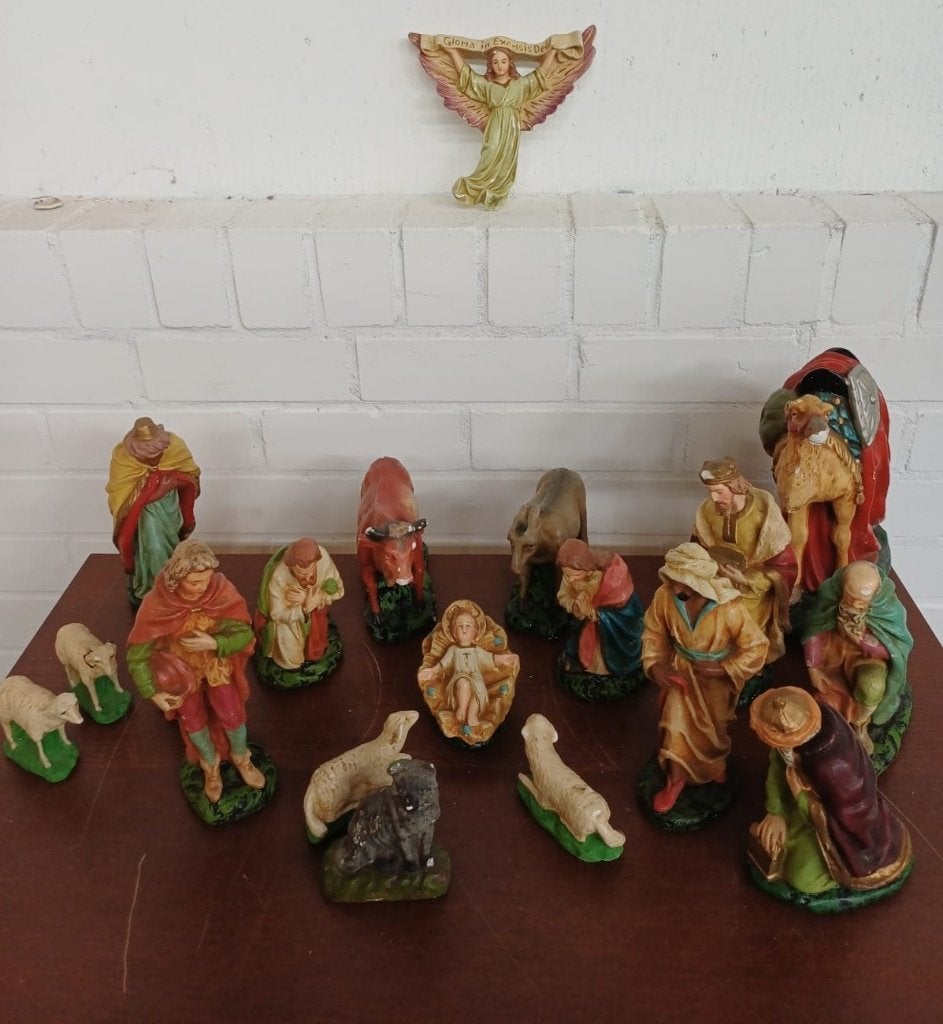 Vintage kerstbeelden, Diversen, Kerst, Ophalen, Gebruikt