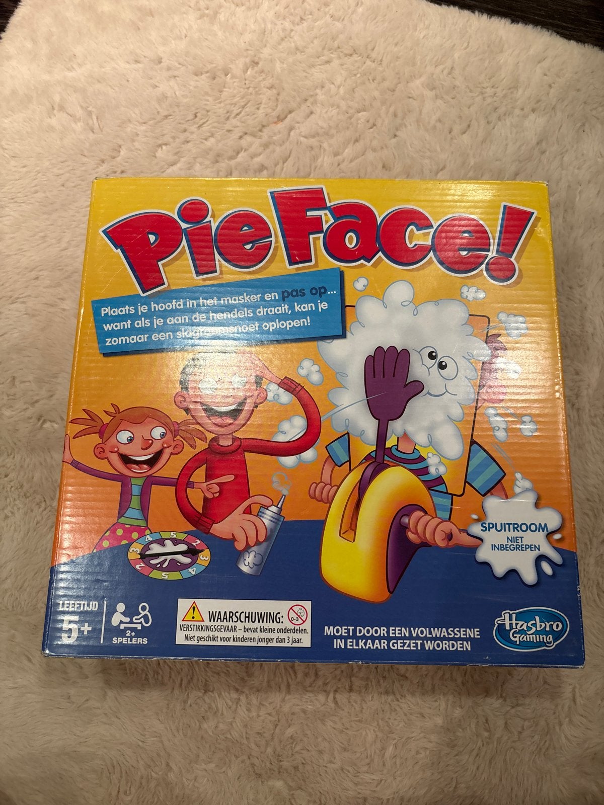 Pie Face! Spel van Hasbro Gaming - Plezier voor het hele gez, Een of twee spelers, Ophalen of Verzenden, Zo goed als nieuw