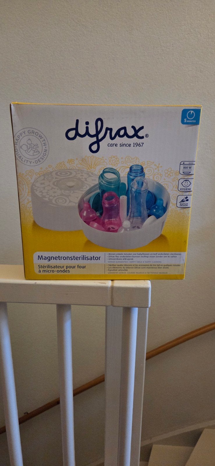 Difrax Magnetronsterilisator - Snel en Hygiënisch, Ophalen, Zo goed als nieuw, Difrax