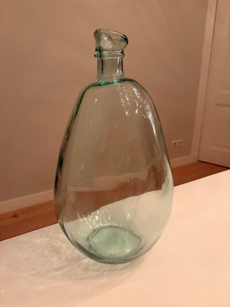 Grote glazen fles / vaas, Ophalen