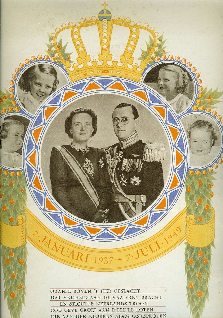 7 januari 1937 - 7 juli 1949 Gedenkalbum Koninklijk Echtpaar, Verzamelen, Koninklijk Huis en Royalty, Ophalen of Verzenden, Zo goed als nieuw
