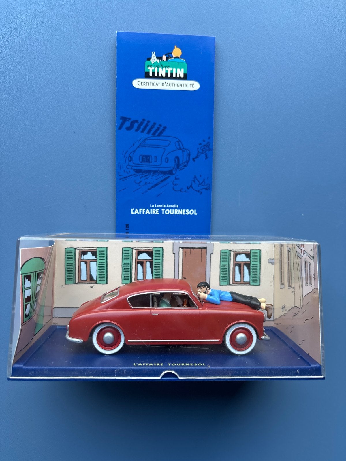 Kuifje auto Lancia Aurelia 1/43 - De Zaak Zonnebloem, Hobby en Vrije tijd, Modelauto's | 1:43, Ophalen of Verzenden, Nieuw, Auto