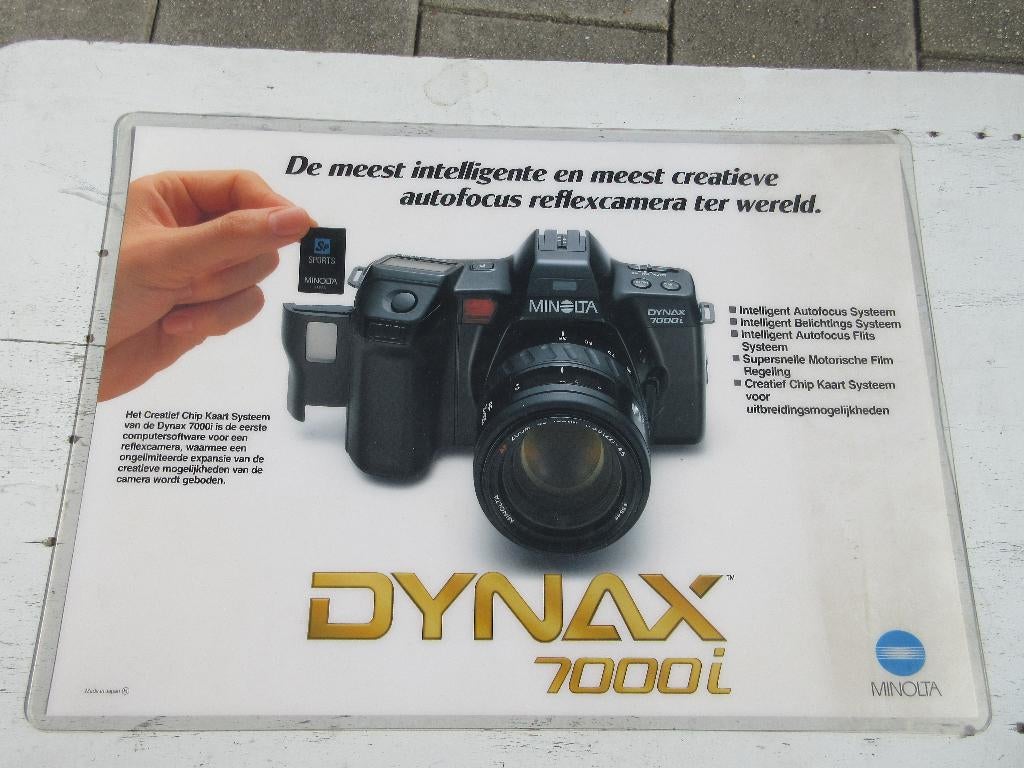 Reclame voor Minolta DYNAX 7000i, Ophalen of Verzenden, Gebruikt
