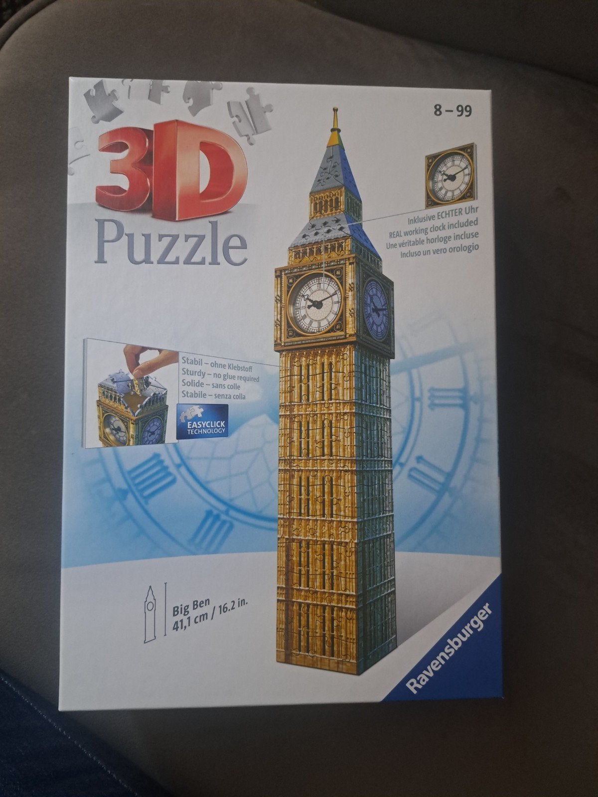 Ravensburger 3D Big Ben Puzzel - Nieuw in doos, Ophalen of Verzenden, Minder dan 500 stukjes, Nieuw, Rubik's of 3D-puzzel
