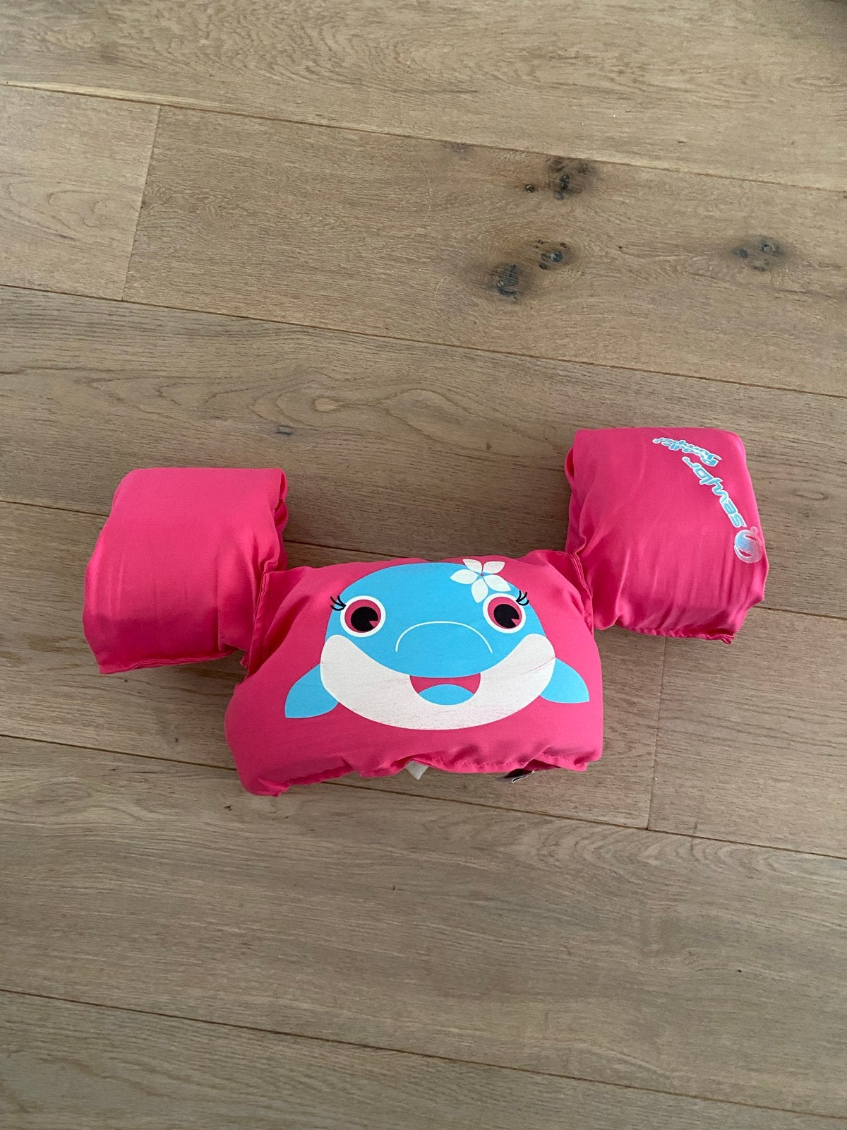 Gratis afhalen: Sevylor Puddle Jumper Dolfijn Zwemvest Roze, Ophalen, Gebruikt