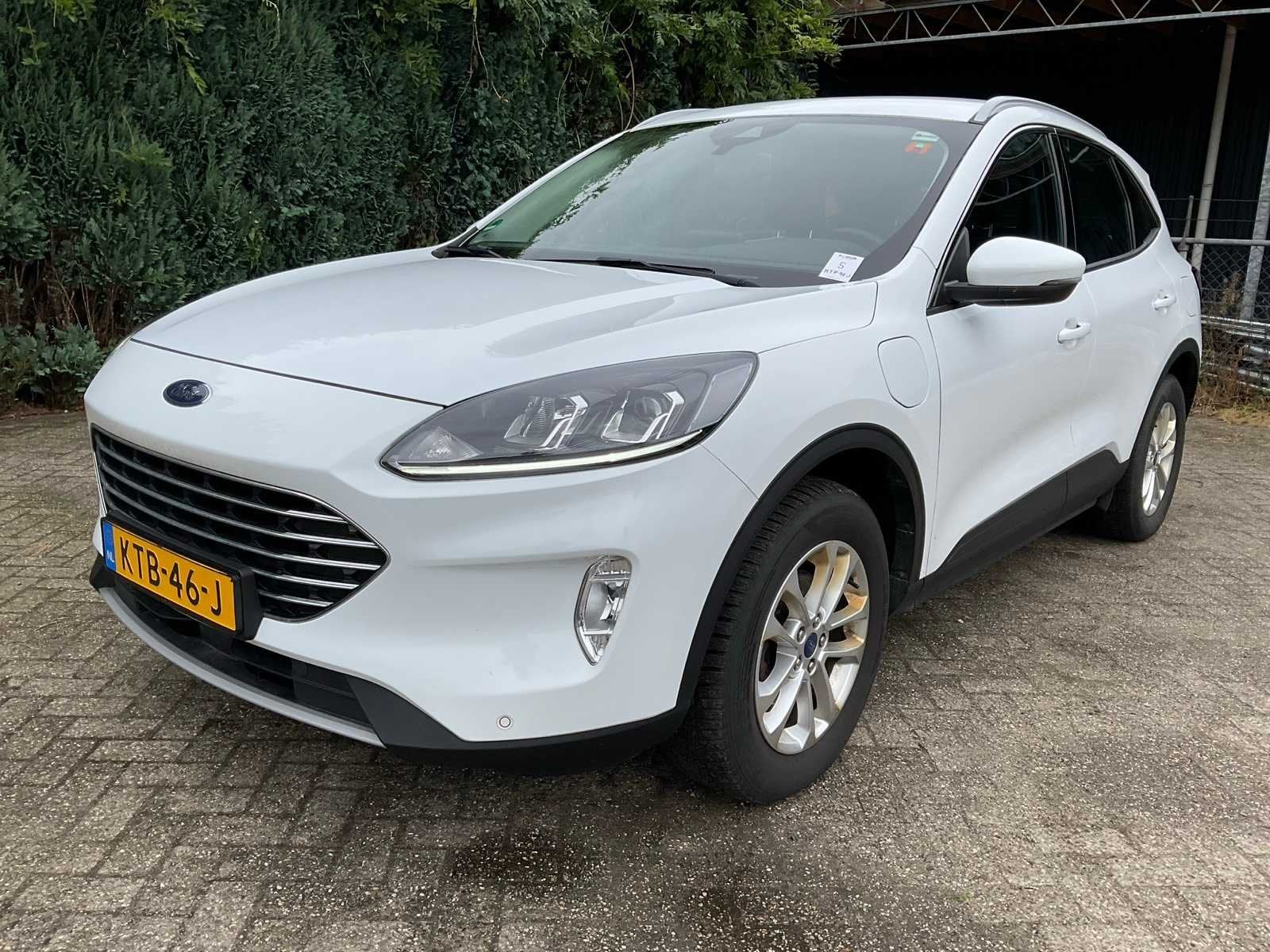 2022 Ford Kuga 2.5 PHEV Titanium, Auto's, Gebruikt, Euro 6, Wit, Plug-in hybride