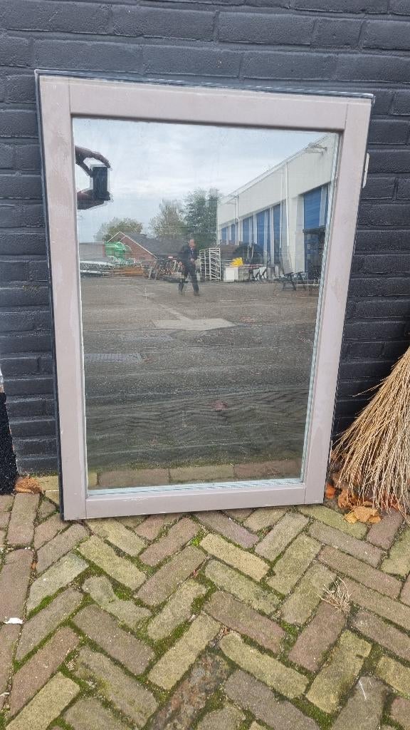 Raamkozijn raam uitzetraam dubbel glas hardhout ( 094 )